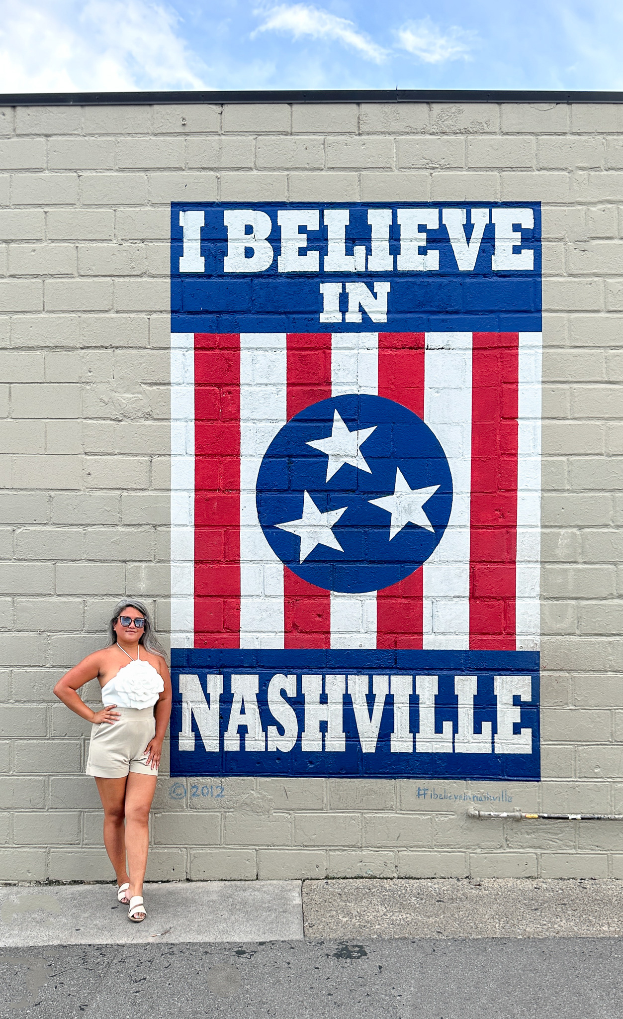 I Believe in Nashville Flag Mural 12th Ave